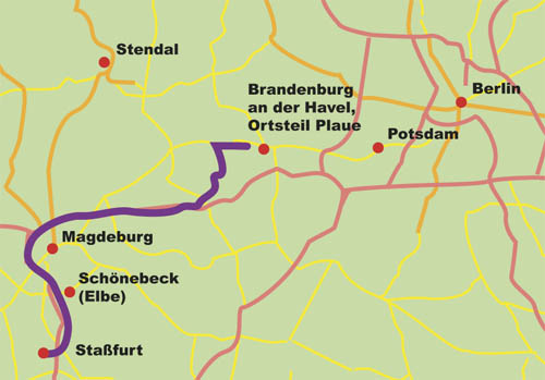 Anfahrt zum Bungalow